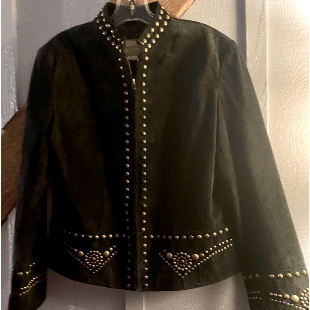 Scully Studded Suede Jacket, Large